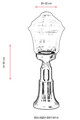 Lampa de exterior, Avonni, 685AVN1326, Plastic ABS, Negru
