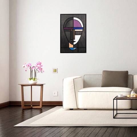 Decoratiune de perete, Tarkan, Placaj, Dimensiune: 39 x 59 cm, Multicolor mezoni.ro