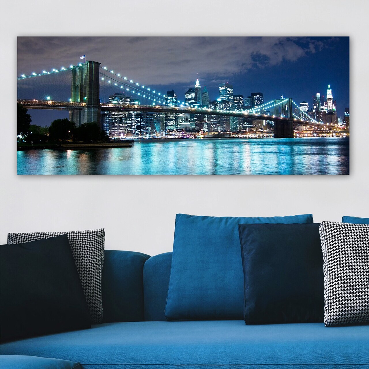 Tablou decorativ, YTY103156192011_50120, Canvas, Rama din lemn (grosime 3 cm), Multicolor