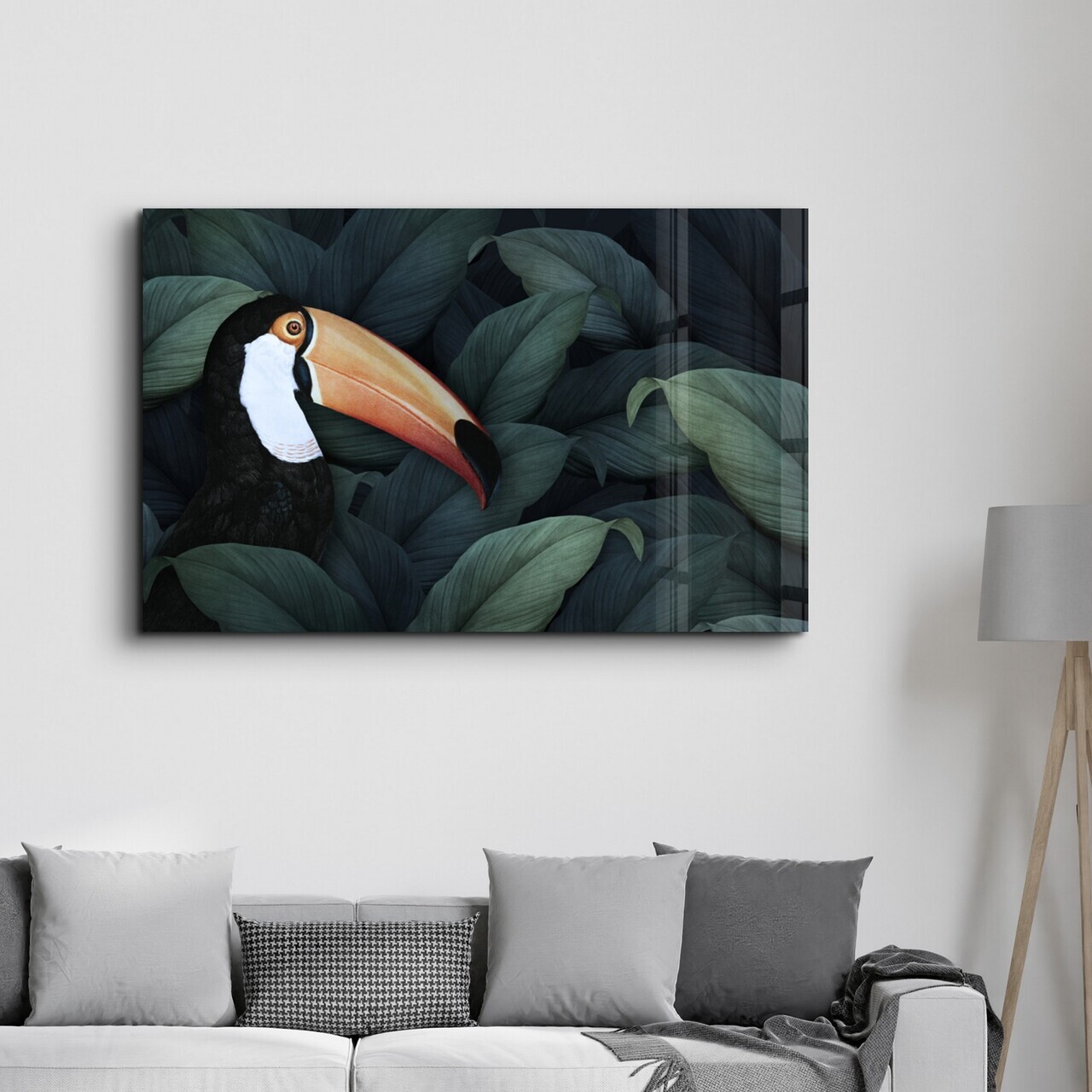Tablou decorativ, OGLS-3084, Dimensiuni: 70 x 110 cm, Multicolor — imaginea 3