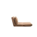 Canapea extensibilă cu 2 locuri, Futon, 859FTN1278, Metal , Maro deschis