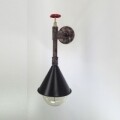 Aplica de perete All Design, metal, 10x20x35 cm, Trumpet Black