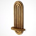 Raft de perete, Evila Originals, Raf269, 40x20x9 cm, Placaj, Maro