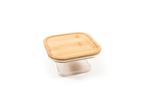 Poza Caserola Bamboo Style, Mercury, 520 ml, 13.5x13.5x6.5 cm, sticla