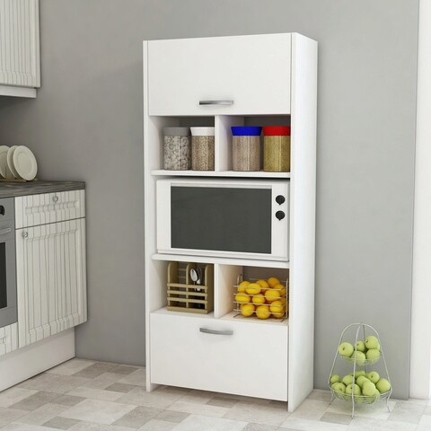Dulap multifunctional, coraline, albina, 65x180x35 cm, alb