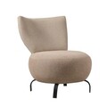 Set scaune cu aripă, Unique Design, 867UNQ1067, Lemn de carpen, Crem