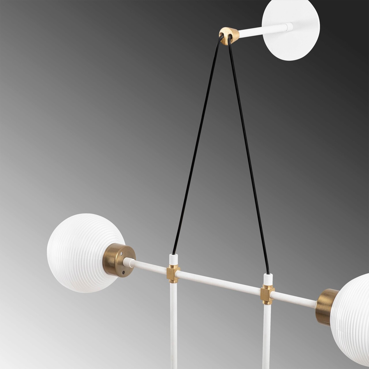 Aplica de perete Opviq 584TTM1937 Vintage / Alb