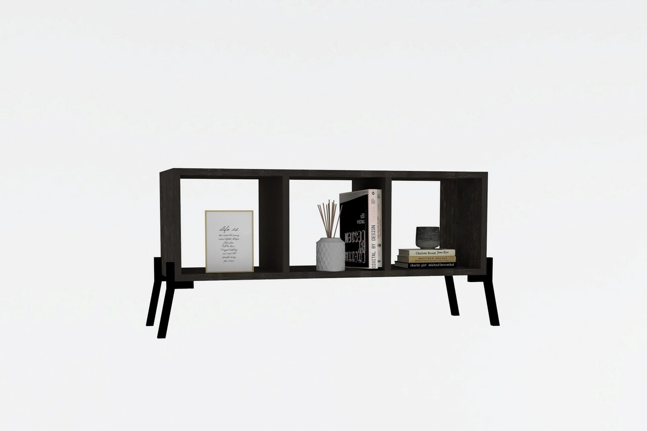Corp biblioteca, Asse Home, Gordes, 30x101x30 cm, Antracit - 2 | YEO