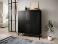 Dulap multifunctional ELTAP, Raftt, 122x42x140 cm, PAL/MDF, negru