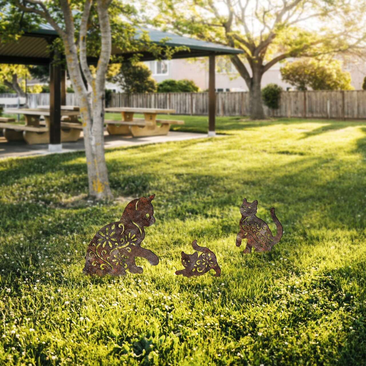 Obiect decorativ de grădină, Fam 09, Maro antichizat - imagine 3