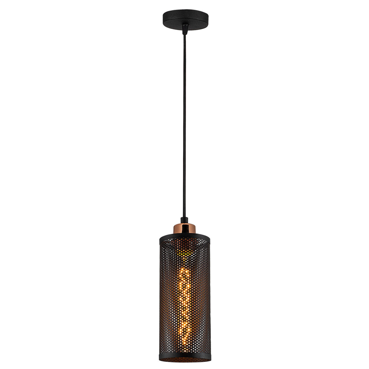 Lustra, Alby, 525NOR1450, Metal, Negru/Bronz - 1 | YEO