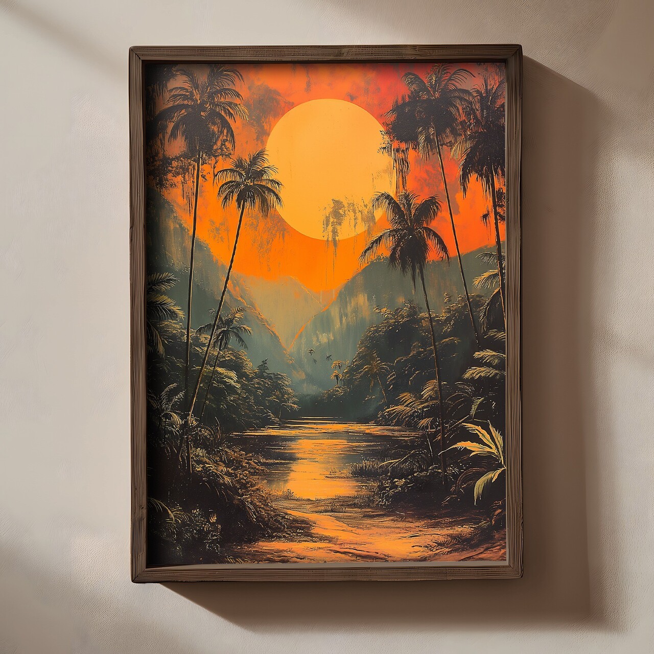 Tablou decorativ TUN085-XL Lemn Multicolor