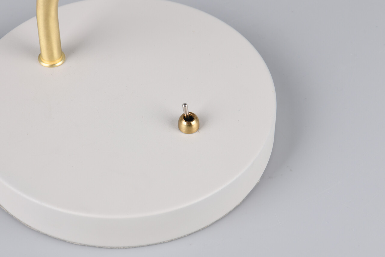 Lampa de masa Traveller, TRIO, 50x20x54 cm, 10W, 1x E27, metal, gri/auriu