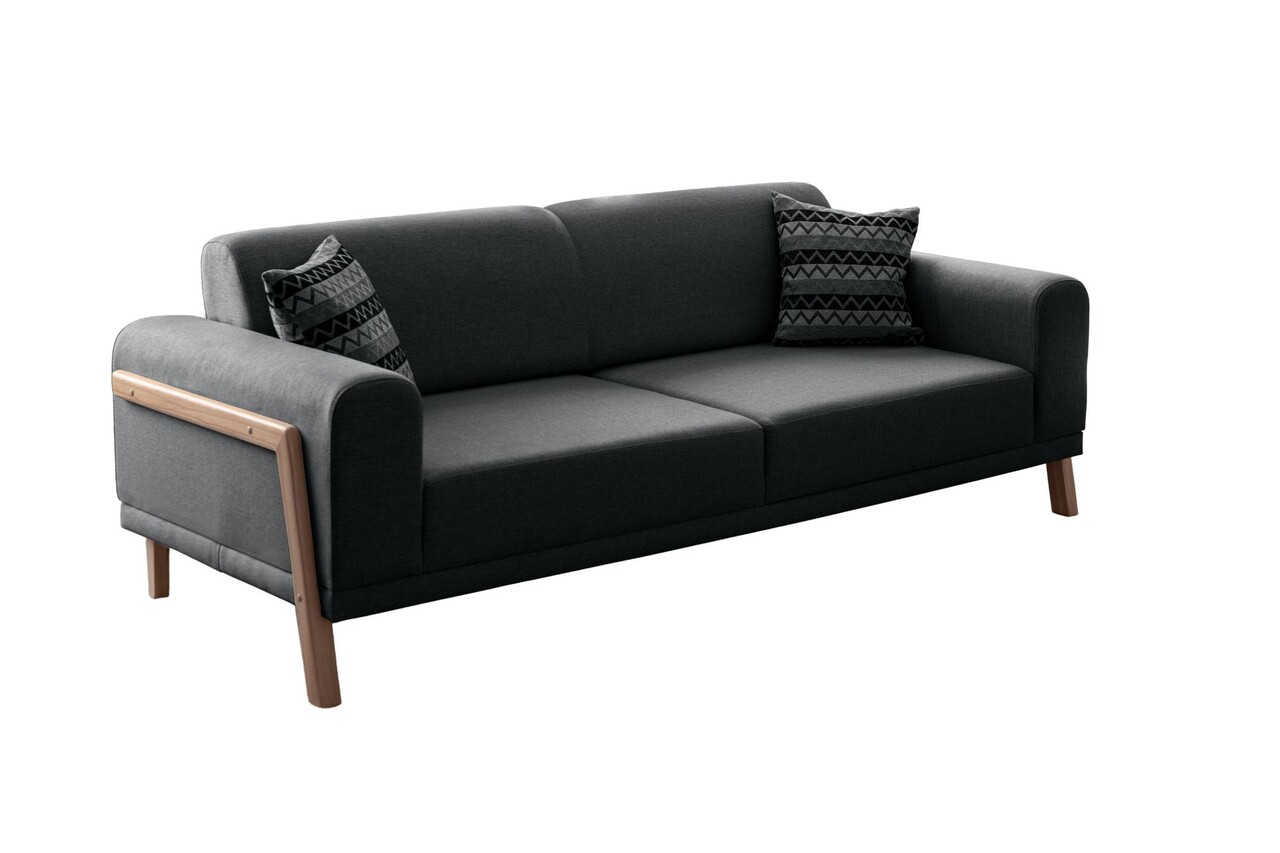 Canapea 3 locuri, Atelier del Sofa, 752EST1116, Lemn de carpen;PAL, Antracit - view 4