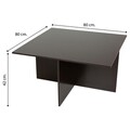 Set masa cafea si 4 taburete Creaciones Meng, 80x80x42 cm / 40x40x38 cm, MDF