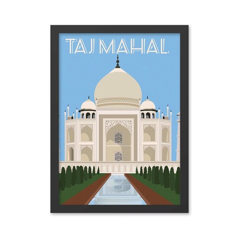 Tablou decorativ, Taj Mahal (35 x 45), MDF , Polistiren, Multicolor