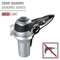 Suport autoadeziv pentru uscatorul de par, Wenko, Quadro Turbo-Loc®, 13 x 7 x 12.5 cm, inox/plastic