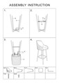 Set 2 scaune de bar Alaska -B, Mauro Ferretti, 55x58x106 cm, fier/poliester, verde