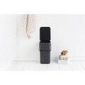 Cos de gunoi, Brabantia, Sort&Go, 12 L, 24.9x20x35.1 cm, polipropilena, gri