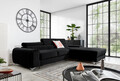 Coltar extensibil dreapta 3 locuri ELTAP, RT-10VE, Grayson, 278x205x92 cm, lemn/poliester, negru