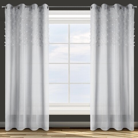 Perdea eurofirany, stella, 140x250 cm, poliester, gri