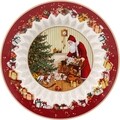 Bol pentru servire, Villeroy & Boch, Toy's Fantasy Santa Gifts, 25 cm, portelan premium, pictat manual