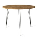 Masa Sandalf Oak, Comforty, 90x75 cm, maro