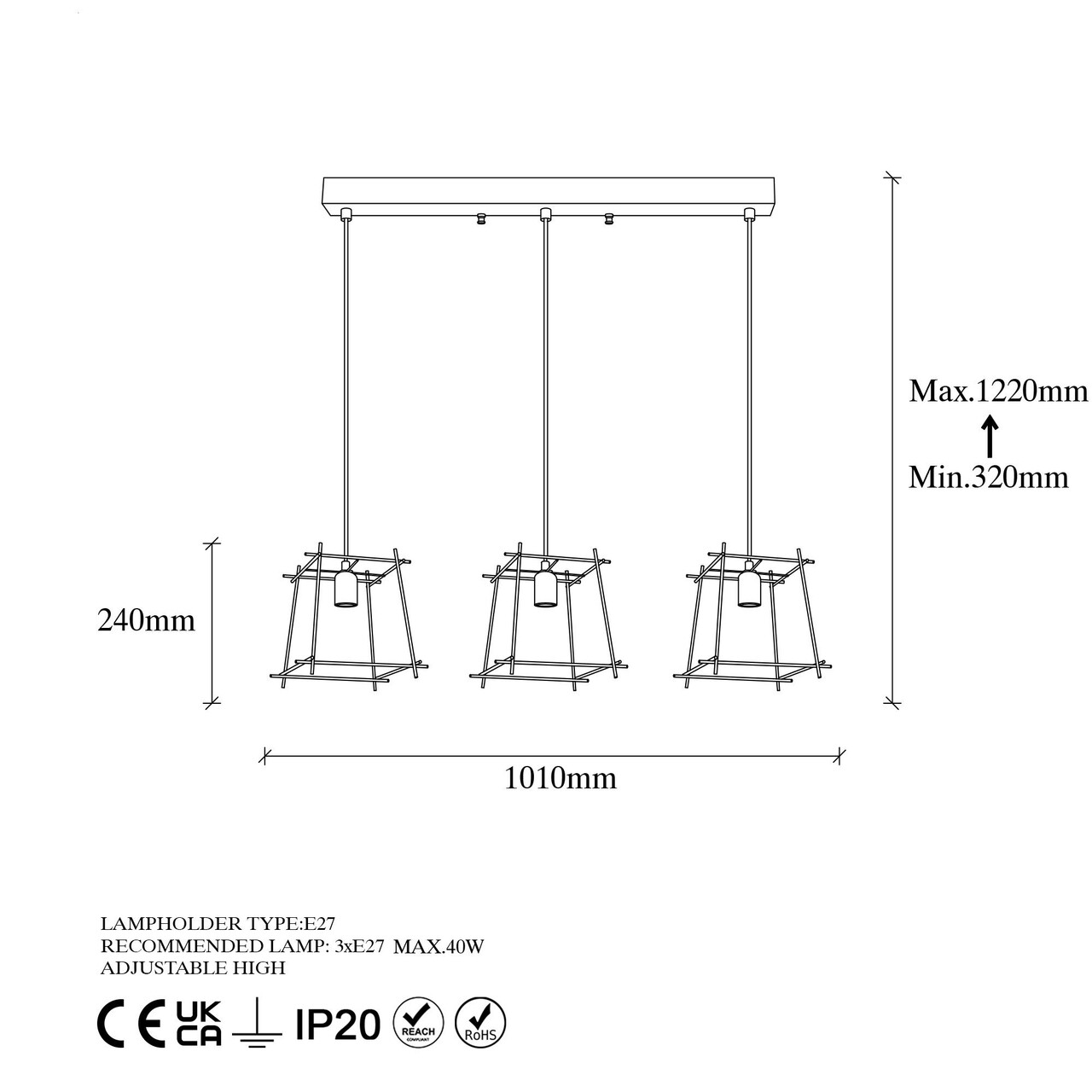 Lustra, Fulgor, 942FLG1423, Metal, Auriu