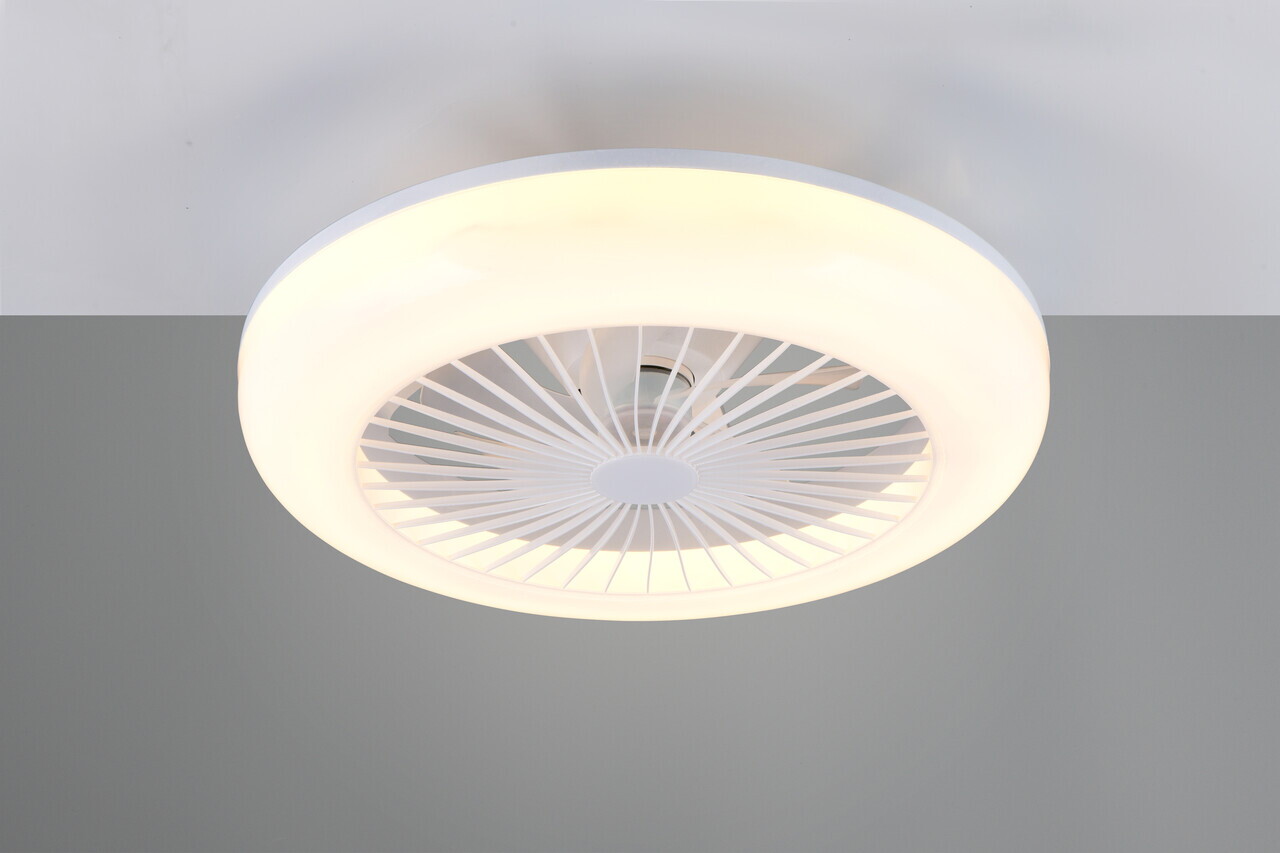 Plafoniera cu ventilator Mora, RL, 45x14 cm, 13W, 1x SMD, plastic, alb - view 2