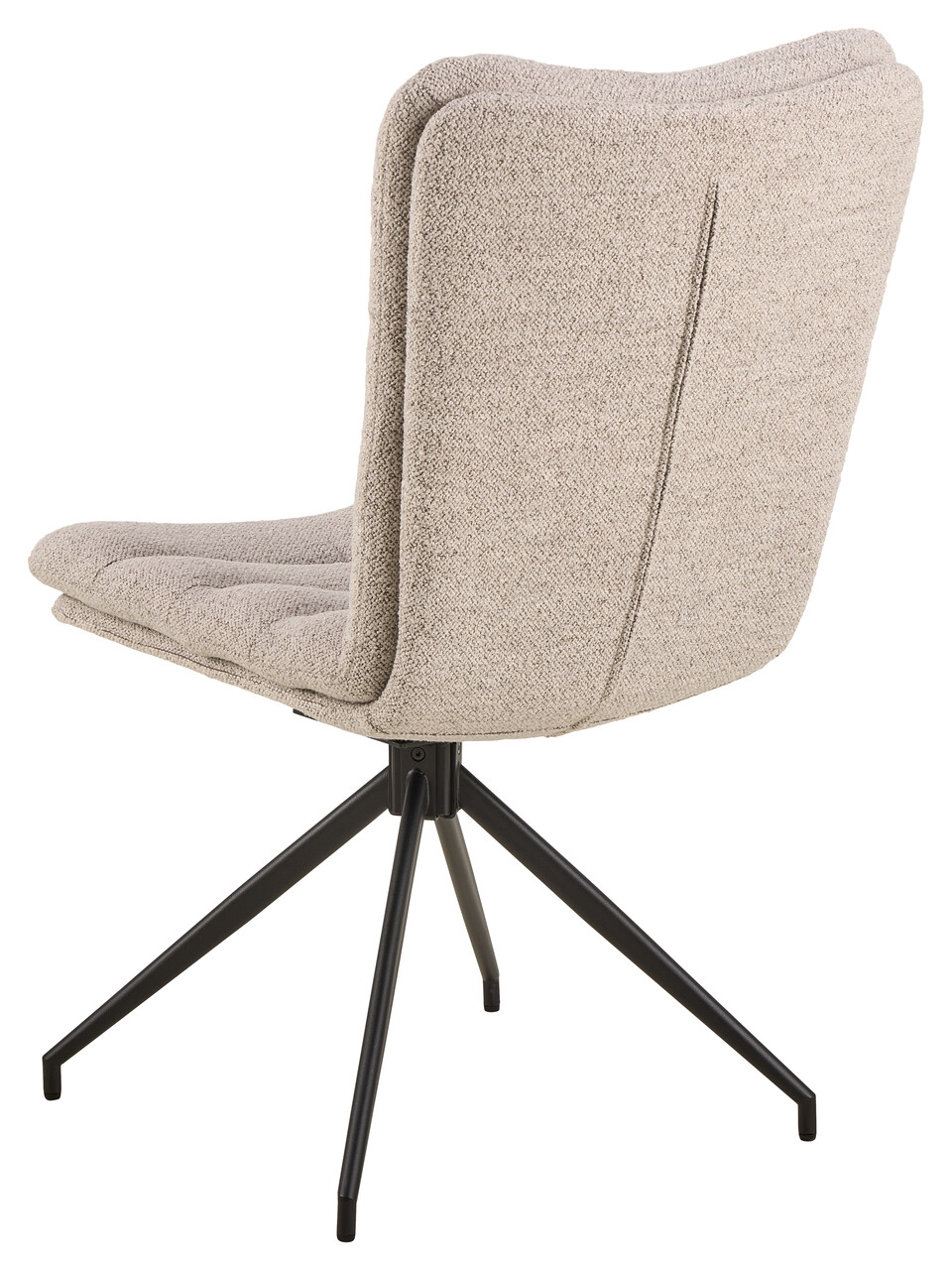 Scaun Grafton, Actona, 50.5x65x96.5 cm, rotativ, tesatura Boucle/otel, gri deschis - view 4