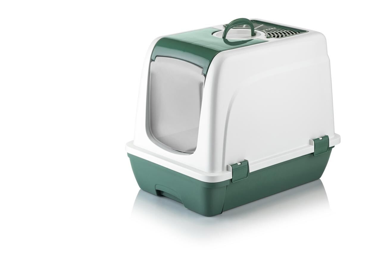 Litiera pentru pisici, Paws &amp; Whiskers, 5115-06, Plastic, Verde pastel - view 2