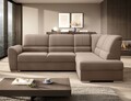 Coltar extensibil dreapta 3 locuri ELTAP, RT-20NU, Siber, 270x186x93 cm, lemn/poliester, maro deschis