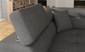 Coltar extensibil stanga 4 locuri, ELTAP, Anton, 272x203x85 cm, lemn/poliester, gri inchis