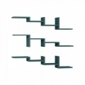 Raft pentru perete, Homitis, Step - Turquoise, 20x110x22 cm