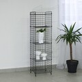 Corp biblioteca, Puqa Design, Elvis, 137.5x37x35 cm, Metal, Negru