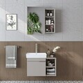 Set Dulap de Baie cu Chiuvetă și Oglindă (2 Piese), Hanah Home, 2937, MDF, Gresie