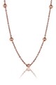 Set cercei si lantisor, Emily Westwood, Rose Gold Bubbled, inox, auriu