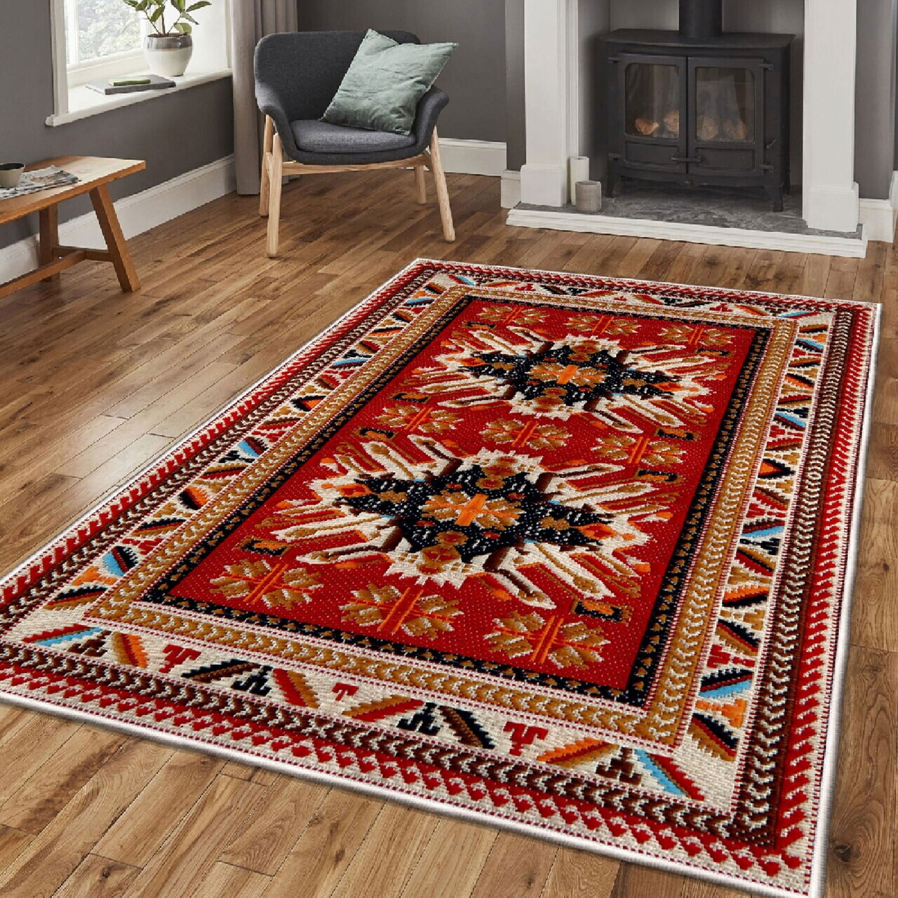 Covor, Els2050, 180x280 cm, Multicolor — imaginea 2
