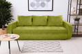 Canapea extensibila Genoa Verde, 230x97x78 cm, cu lada de depozitare