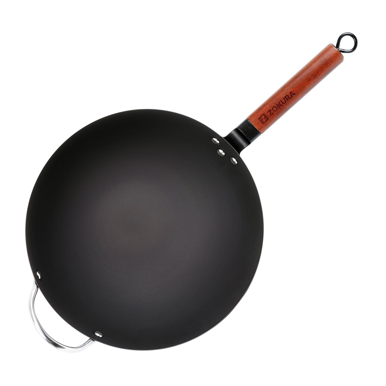 Tigaie wok, otel carbon, 32 cm - Zokura - imagine 2