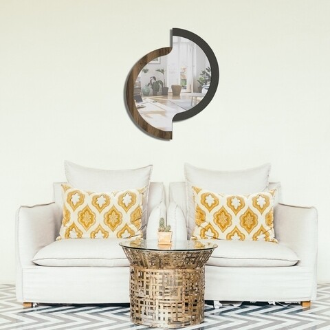 Oglinda decorativa Igero, Talon, 59 x 71 cm, negru cm/