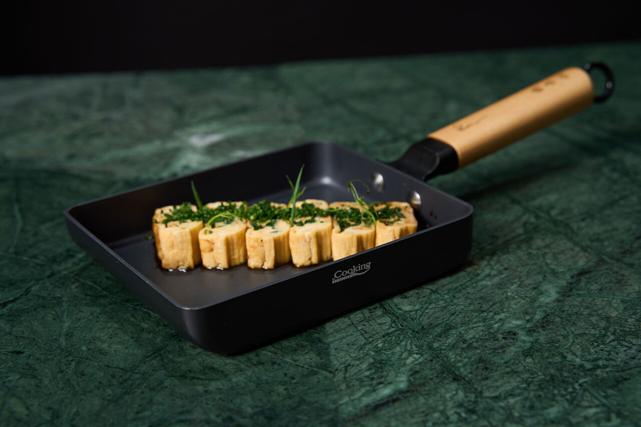 Tigaie Jade, Samurai Gourmet by Rikito Watanabe si Cooking by Heinner, 18x15x3.4 cm, aluminiu, negru/natur - imagine 5