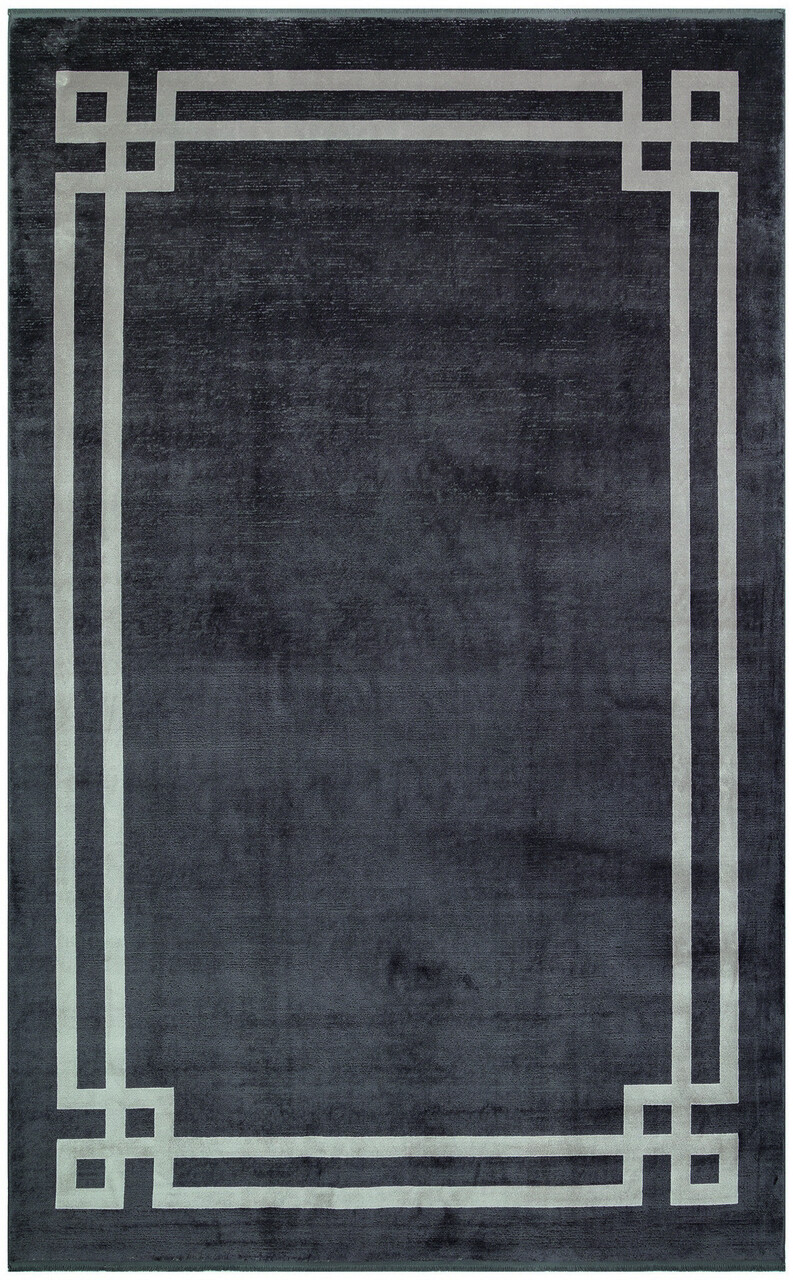 Covor, Lug 01 Antrasit Grey , 80x150 cm, Viscoza, Gri - 1 | YEO