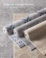 Covor antiderapant Songmics Boho, 61x92 cm, lavabil la masina, poliester, cappuccino