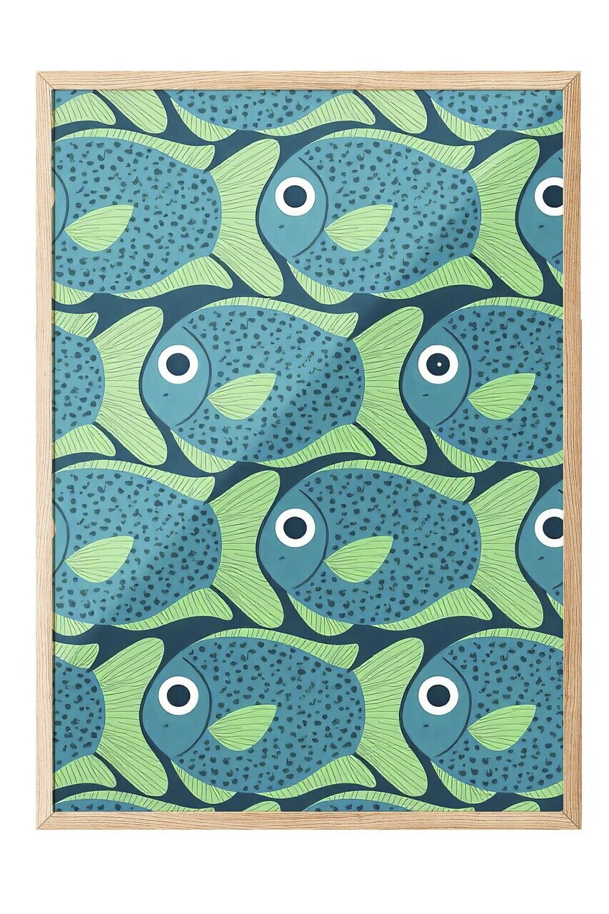 Tablou decorativ, 109738, Lemn masiv, Sticla PVC, Multicolor — imaginea 2