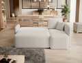 Coltar extensibil dreapta 3 locuri ELTAP, Hadson, 206x150x89 cm, lemn/poliester, alb