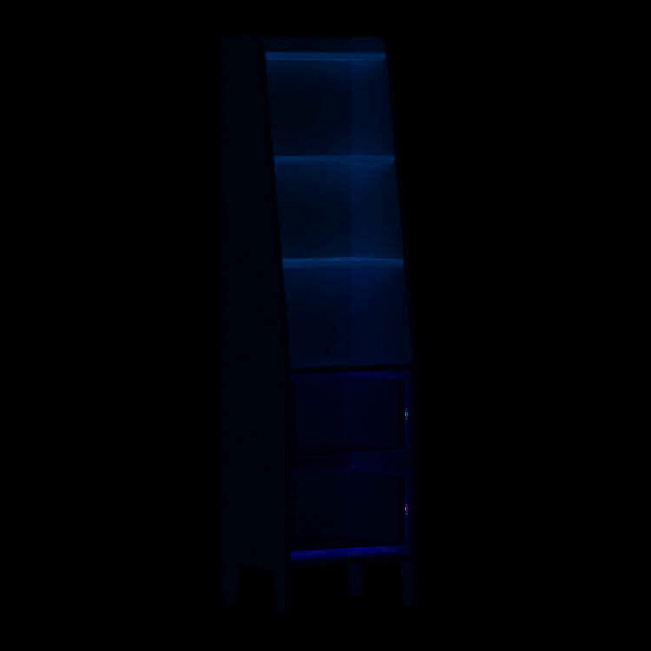 Corp biblioteca, Hanah Home, Ruby Bookcase, 45x165x35 cm, PAL, Piatră Lunii / Nuc — imaginea 6