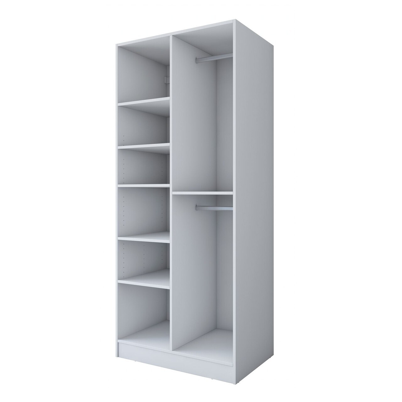 Dulap pentru haine, Hanah Home, BA221, 90x210x57.5 cm, PAL melaminat, Alb - view 10