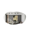 Oglinda decorativa, Siam, Lossa, 52x89x2.2 cm, MDF , Negru
