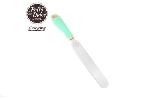 Spatula dreapta pentru decorare by simona pope, 32 cm, silicon, turcoaz